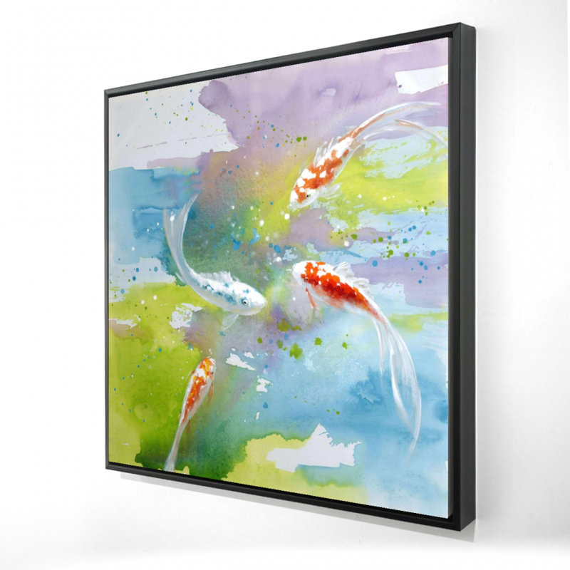 «Koi Fish In Colorful Water» sur toile