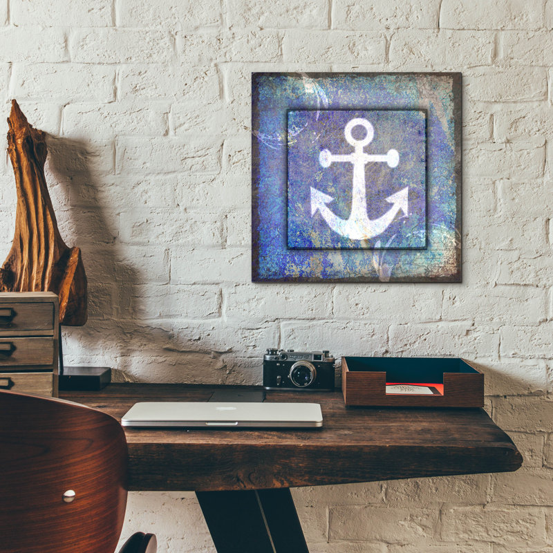 «Beach House Anchor» par Lightbox Journal, H 12 po x l 12 po x P 0,13 po