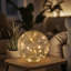  Lampe d'appoint à DEL en verre craquelé sans cordon Kingsbridge (8 pouces)-1150654840