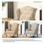 Fauteuil d'appoint à oreilles en lin de couleur sable avec accoudoirs roulés et pieds en bois massif Duward (ensemble de 2)-628238751
