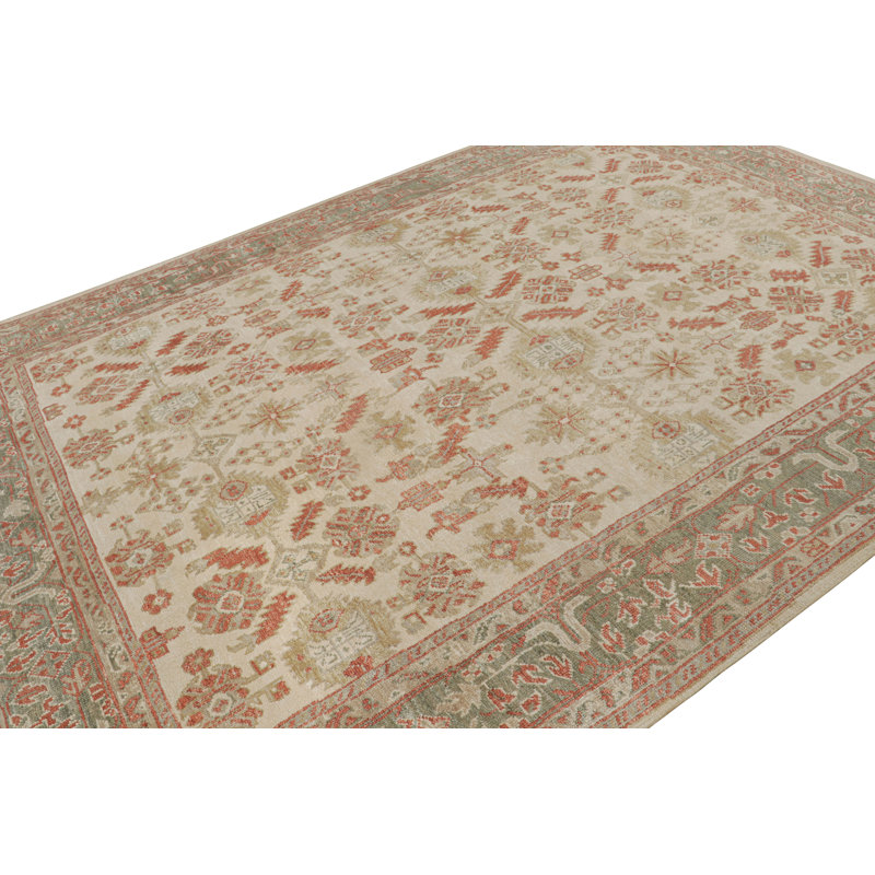 Handmade Silk and Wool Area Rug