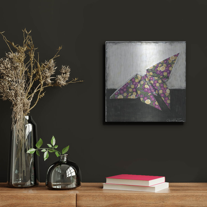  «Butterfly» par Chariklia Zarris, art mural en métal, 12 po x 12 po, H 12 po x l 12 po