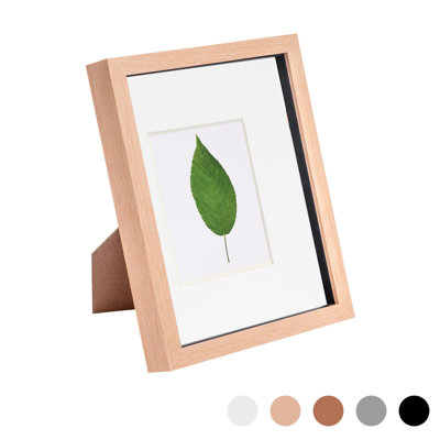 Nicola Spring - 3D Box Photo Frame - 8 x 10" with 4 x 6" Mount