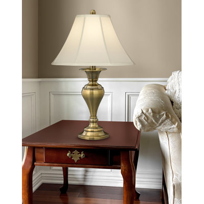 Dover 29" Satin Antique Brass Table Lamp