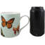 Gracie Oaks - La traînée de poneys peints, cheval de beauté à cheval noir avec papillons, tasse à café en céramique 11 oz, tasse à bière