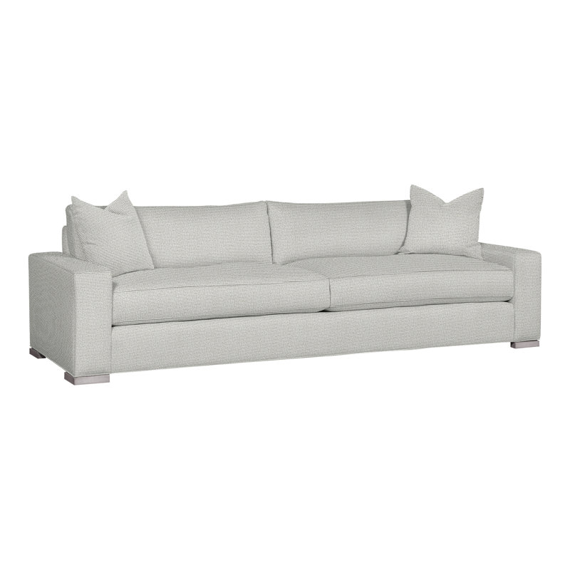 Paxton 109" Two Seat Extended Sofa, Callaloo Cotton, Dove Gray