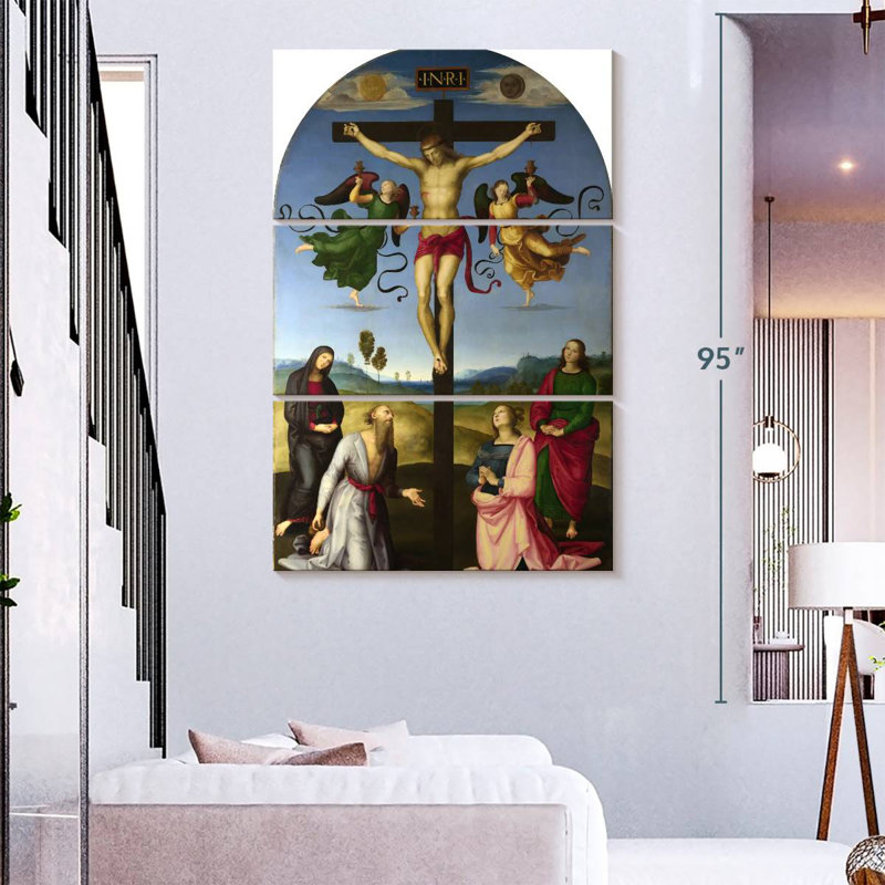 Leisha, la crucifixion mondiale, H 74 po x l 48 po