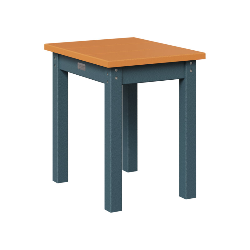 Berlin Gardens Economy End Table, Slate, Mango Orange