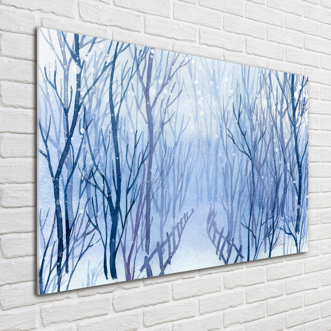 Leinwandbild Glitzernde Winterlandschaft