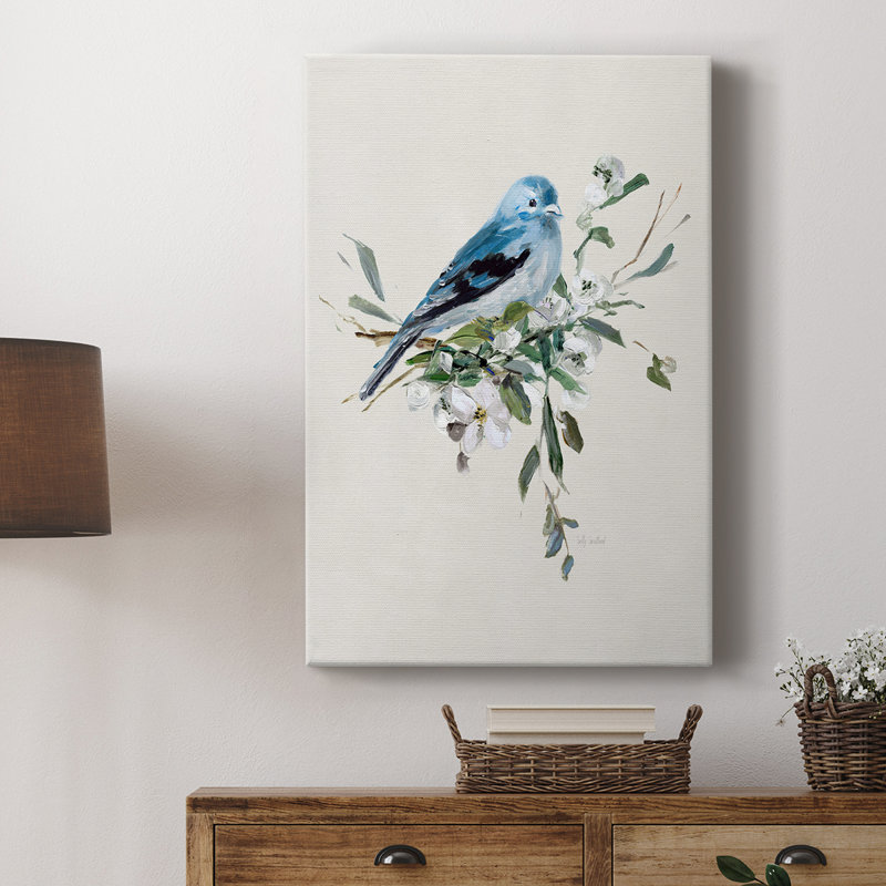 Bluebird Happy I - galerie sur mesure, H 27 po x l 18 po