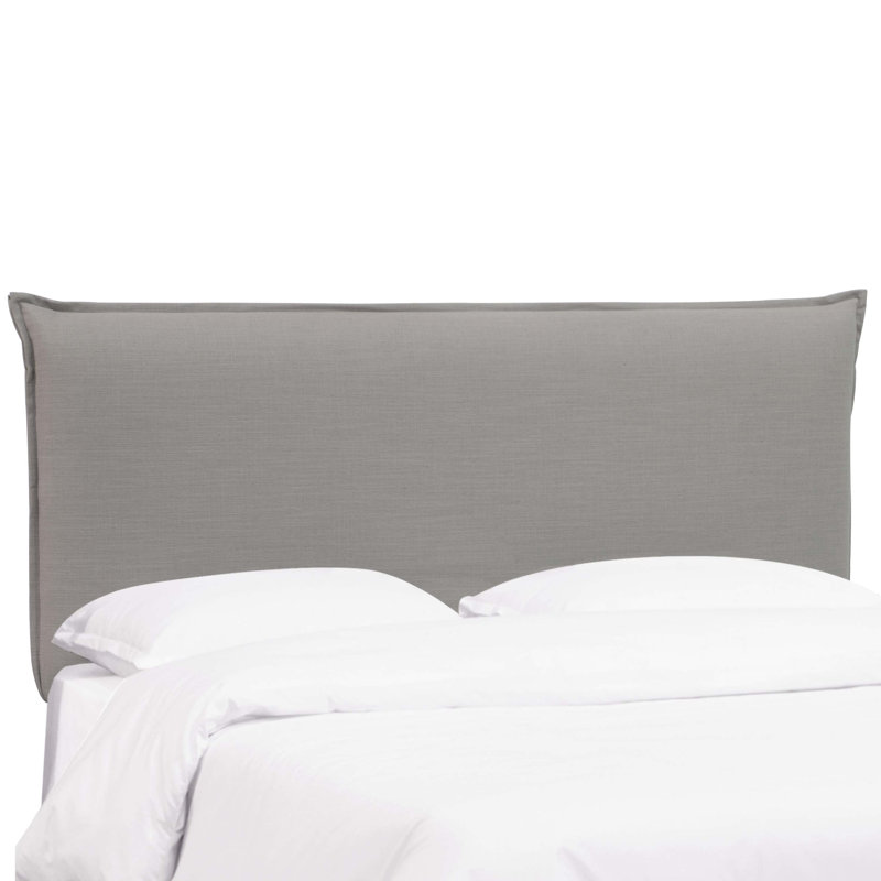 Halcyon Upholstered Headboard, Queen, Classic Grey Linen