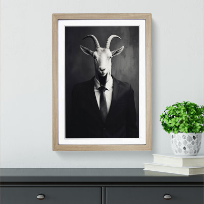 Goat Minimalism No.2 - Framed Print