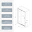 Porte de douche en verre 44-48 "x H 71" Piovt-111837170