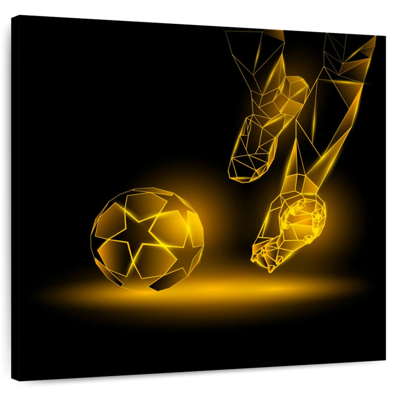 Sireci Glowing Soccer Kick, 20" H x 20" W
