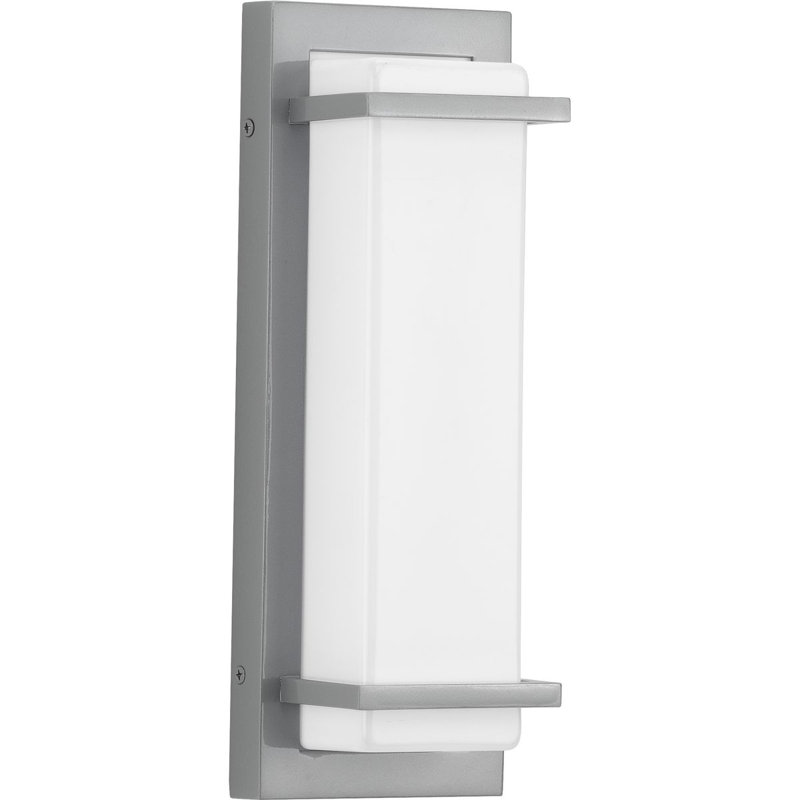Bessoir Aluminum LED Wall Light, Metallic Gray