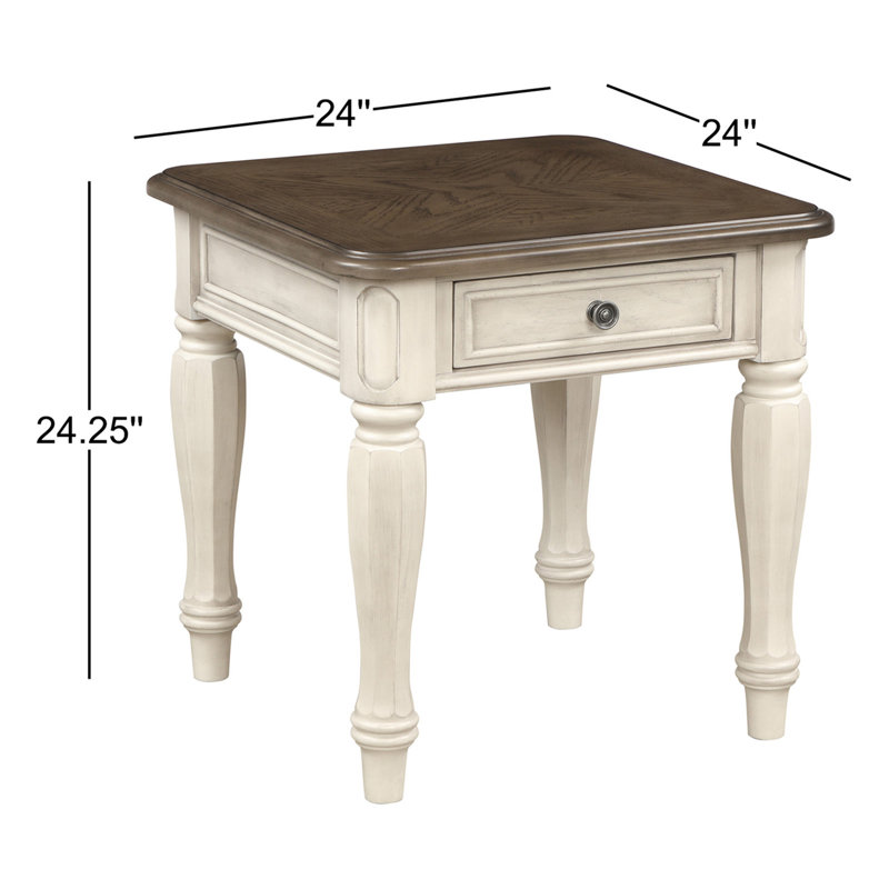 Table de bout avec rangement Alabama