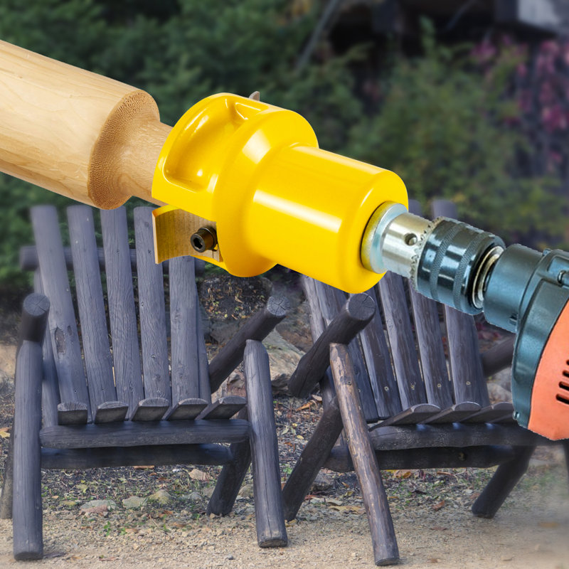 Tenon Cutter, 1.5" / 38 mm Diameter, Premium Aluminum & Steel Log Furniture Cutter, with Dual Curved Blades & Button Screws Home Master Kit, Commercial Woodworking Tool for Home Beginner DIY
