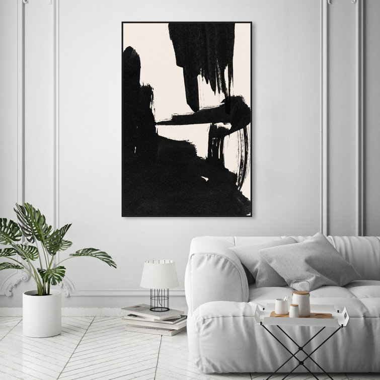 https://assets.wfcdn.com/im/37383588/resize-h755-w755%5Ecompr-r85/1946/194619838/Abstract+Black+And+White+Brush+Stroke+Framed+On+Canvas+by+Oliver+Gal+Print.jpg