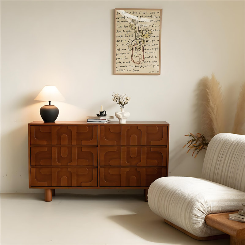 Geometric Carving Buffet Table