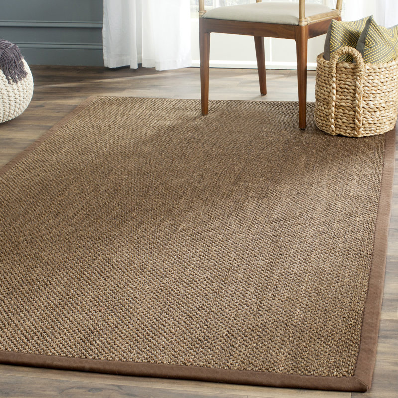Tapis brun en jute / sisal, Rectangle de 5 pi x 8 pi