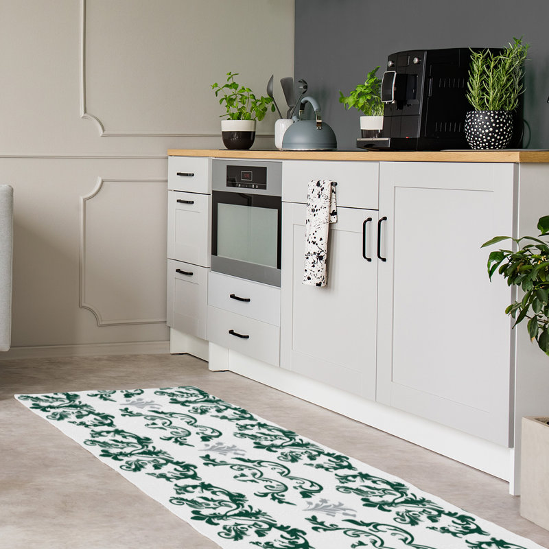 Tapis de couloir blanc