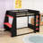 Bunk Bed With Desk, Storage Shelves USB And LED Light-1471701993-1471701996