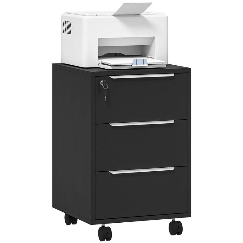 File Cabinet, Black/Black