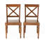 Ensemble de chaises de salle à manger en bois d'acacia, 2 pièces