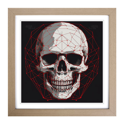 Skull Constructivism - Framed Print
