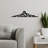 Decorative Metal Wall Accessory, Black, 26.8 x 6.3 inches | 100% Metal, Thickness: 0.06 inches | Lightweight at 0.44 lbs | Perfect for Home Decor, Modern Aesthetic, and Unique Wall Art Accent
