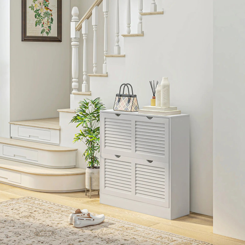 16 Pair Shoe Storage Cabinet