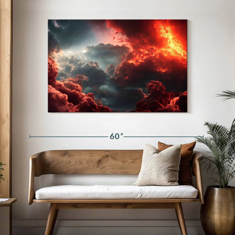 Final Battle Between Hell And Heaven VII, 32" H x 48" W