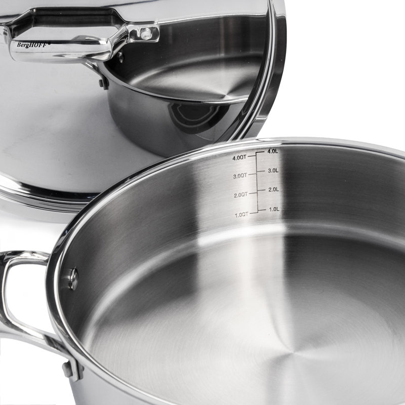 Professional 5-Piece Stainless Steel Tri-Ply Cookware Set