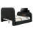 Kana Upholstered Bed with LED in Black-983911114