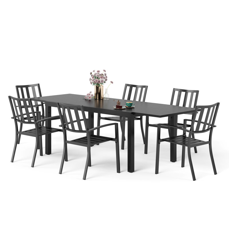 Ensemble de salle à manger rectangulaire pour 6 personnes 99,25 po Armisha