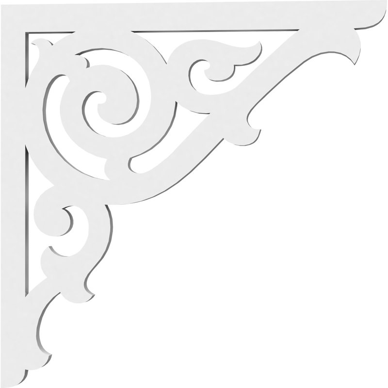 Support de qualité architecturale Hurley, L 5/8 po x P 12 po x H 12 po, Athènes, PVC