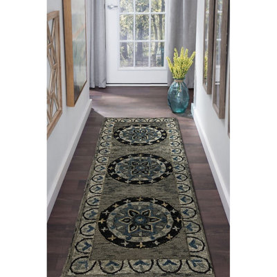 Hand Tufted Wool Floral Indoor Rug