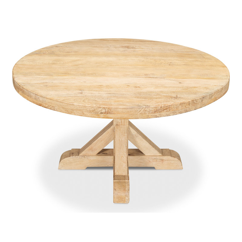 Oleski Round Solid Wood Dining Table