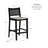 Lummie 19" W Square Upholstered Stool with Cane Back-89284722-89284725