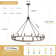 Moomal 12 - Light Wagon Wheel Wagon Wheel Chandelier with No Secondary or Accent Material