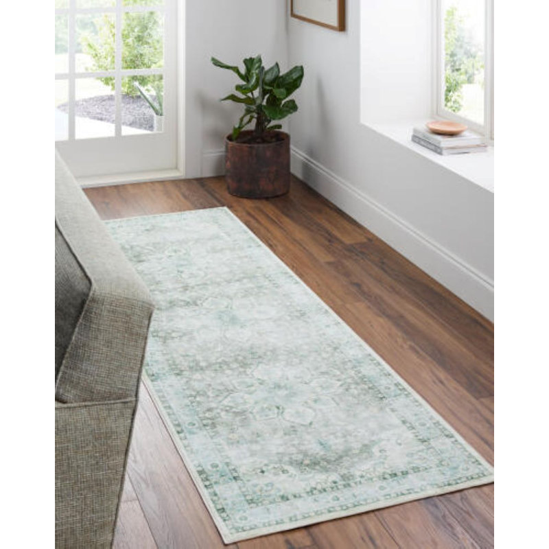 Lympsham Washable Oriental Indoor Rug, Rectangle 7'6" x 9'5"