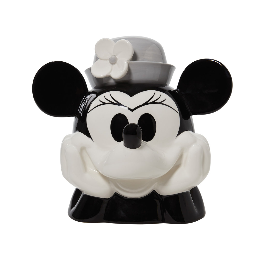 Disney Ceramics Minnie Mouse from Steamboat Willie Sculpted Cookie Jar 10.24 Inch	 Department 56