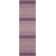 Cruz Hand Loomed Wool/Cotton Striped Rug in Purple/Plum/Lilac/Rose Beige