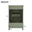 Petit meuble-lavabo moderne de 20 pouces avec lavabo en céramique - 20 * 14,5 * 33,3 pouces, rangement spacieux, 1 porte à fermeture douce