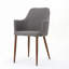 Chaise rembourrée avec pieds en bois-136967008-136967014