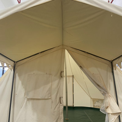 19.68*13.1ft Canvas Tent Bell Tent Glamping, 4 Seasons Yurt Tent for Camping, Heavy Cotton Canvas Tent for Family Camping, Outdoor Hunting, Bell tent
