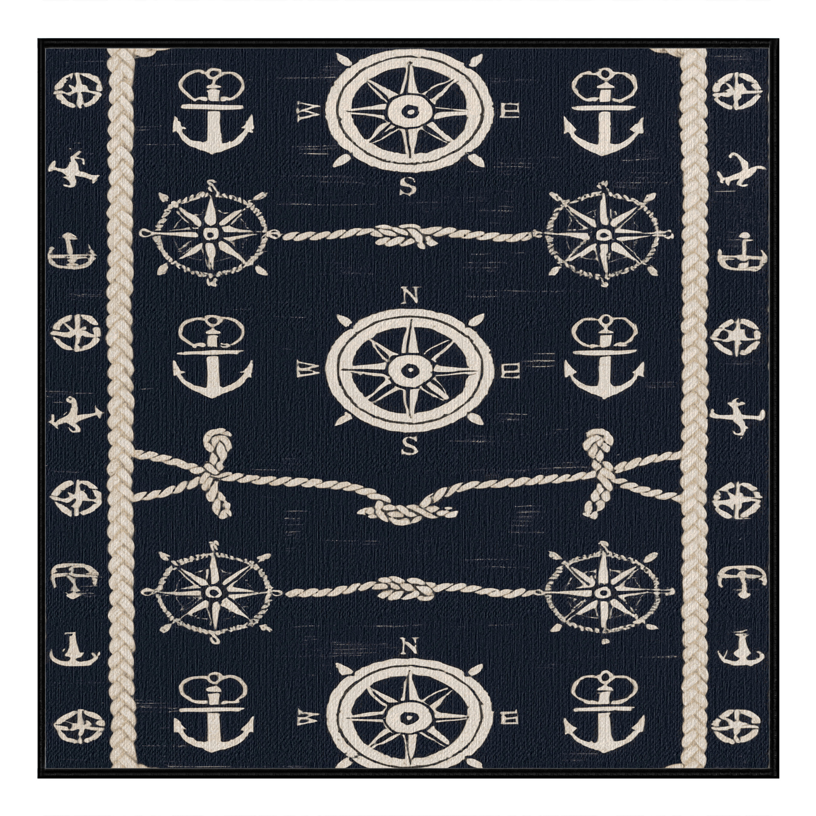 Rosecliff Heights Washable Captains Quarters Elite Coastal Area Rug ...