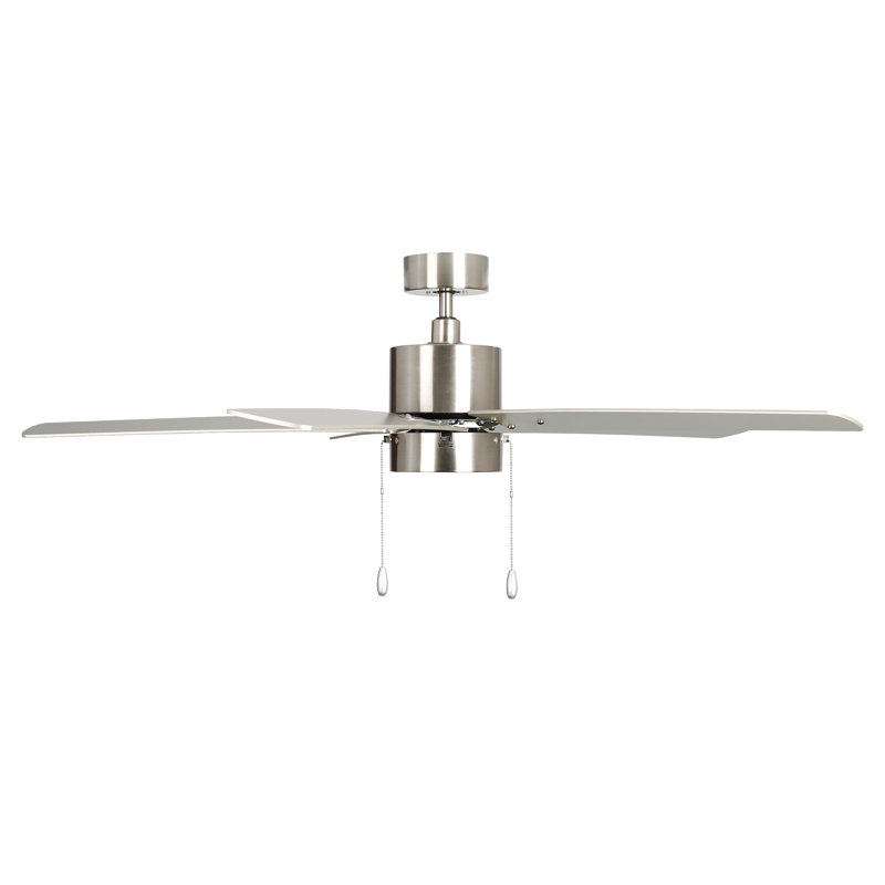Phung 52" 5-Blade Indoor Ceiling Fan, Brushed Nickel, Brushed Nickel