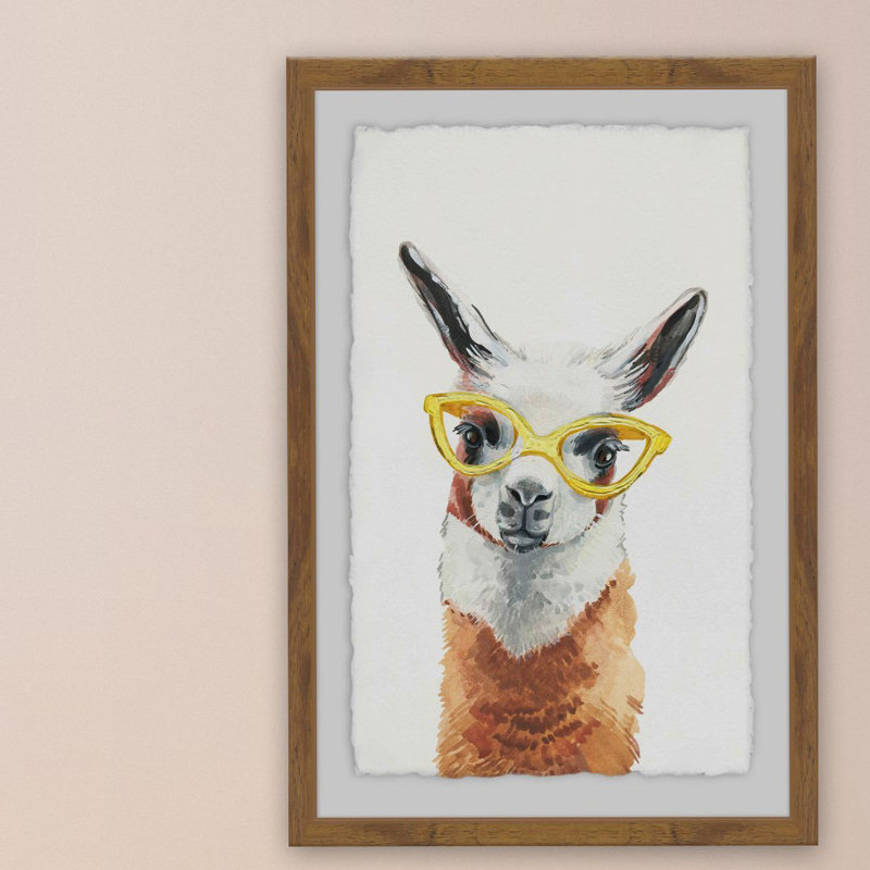 Yellow Sunglasses - Single Picture Frame Painting, 91cm H x 61cm W