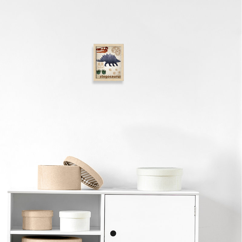 Décalcomanie murale Dinosaures-02 ', H 11 po x l 9 po x P 1,1875 po, Encadré de boîte beige
